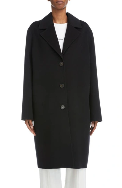 Shop Acne Studios Avalon Double Face Wool Coat In Black