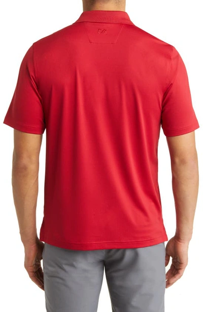 Cutter & Buck Forge Drytec Solid Performance Polo In Cardinal Red