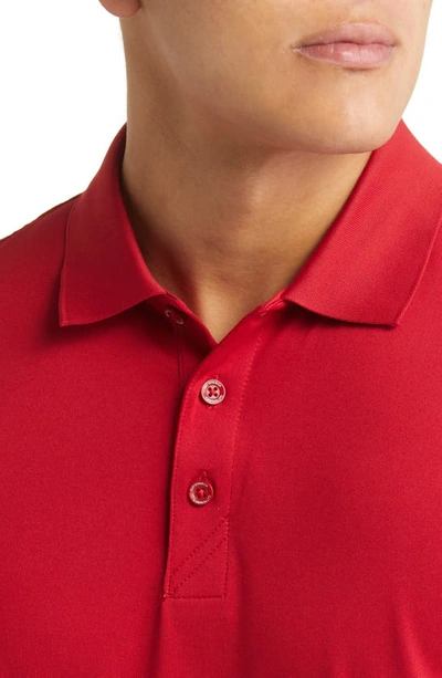 Cutter & Buck Forge Drytec Solid Performance Polo In Cardinal Red