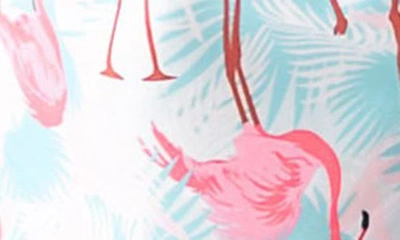 Shop Ruggedbutts Kids' Flamingo Swim Trunks In White