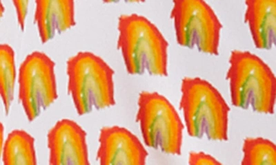 Alice And Olivia Willa Strawberry Printed Button-front Shirt In World Love