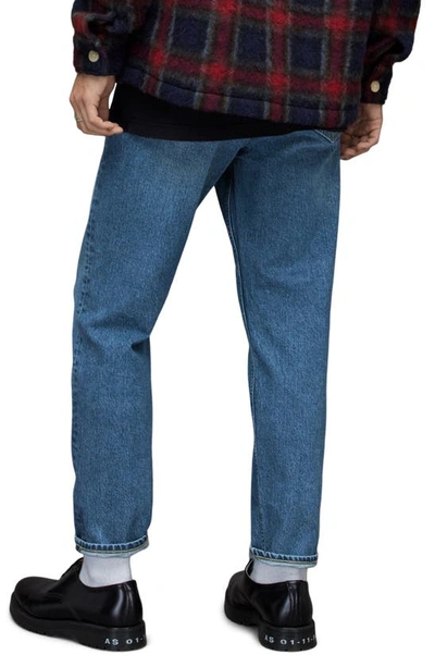 Shop Allsaints Jack High Waist Jeans In Pop Blue Indigo