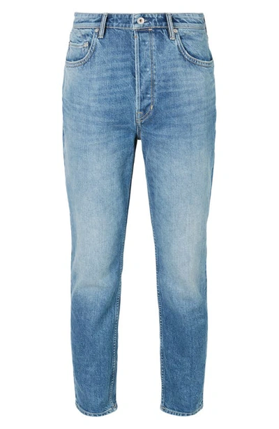 Shop Allsaints Jack High Waist Jeans In Pop Blue Indigo