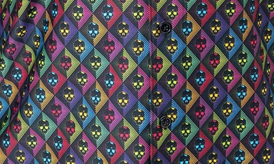 Maceoo Fibonacci Regular Fit Skullvoid Multi Button-up Shirt In Multi