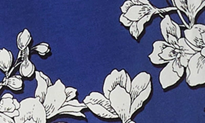 Bedhead Pajamas Navy Shadow Blossom Organic Cotton Crop Pajamas In Navy Shadow Blossom
