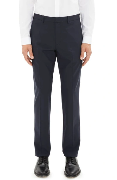 Shop Theory Mayer New Tailor 2 Wool Dress Pants In Navy