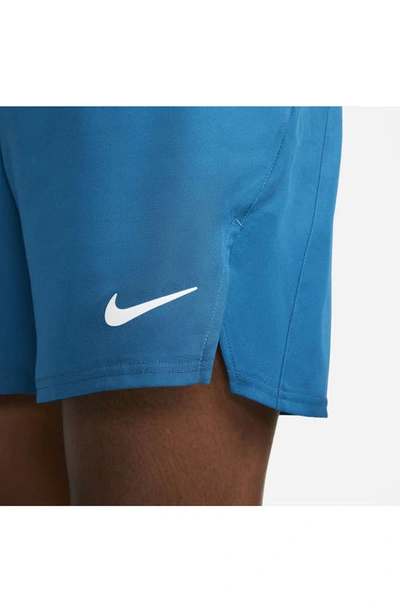 Shop Nike Court Victory Athletic Shorts In Green Abyss/ White