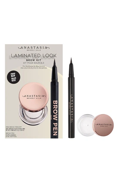 Shop Anastasia Beverly Hills Laminated Look Brow Kit Usd (limited Edition) $32 Value In Medium Brown