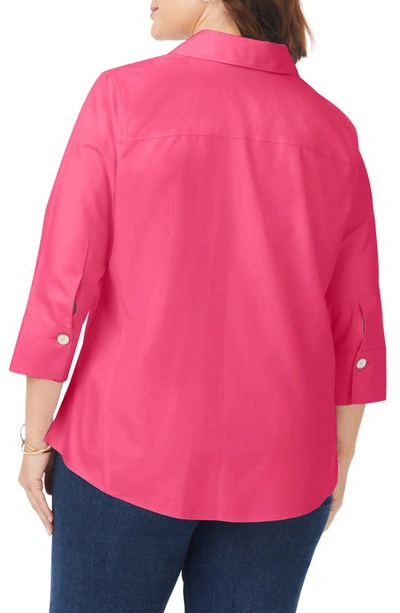 Shop Foxcroft Paige Button-up Shirt In French Rose