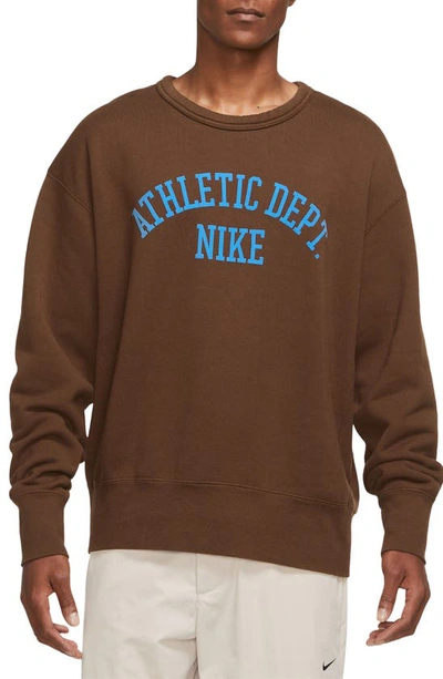 Nike Sportswear Trend Oversize Graphic Crewneck Sweatshirt In Brown |  ModeSens