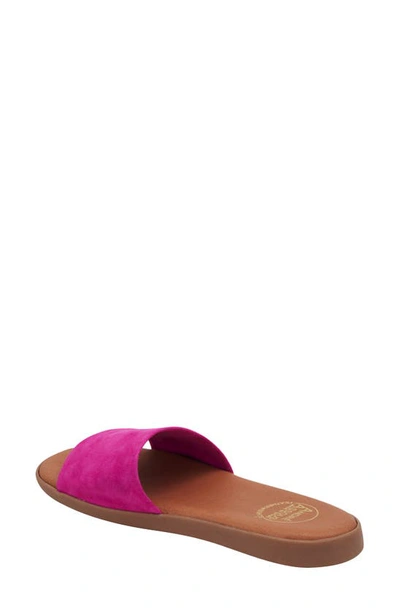 Shop Andre Assous Paloma Woven Slide Sandal In Fuchsia