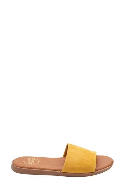 Shop Andre Assous Paloma Woven Slide Sandal In Lemon