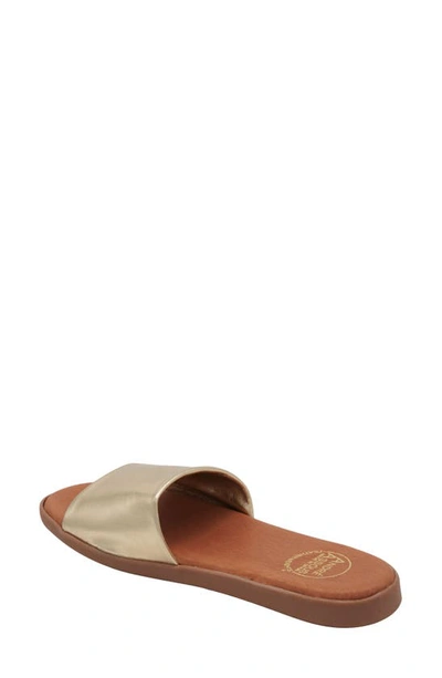 Shop Andre Assous Paloma Woven Slide Sandal In Platino