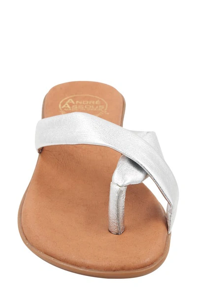 Andre Assous Nadiya Flip Flop In Silver