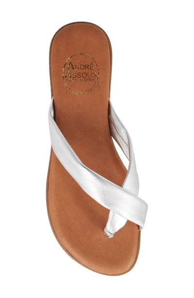 Andre Assous Nadiya Flip Flop In Silver