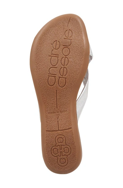Andre Assous Nadiya Flip Flop In Silver