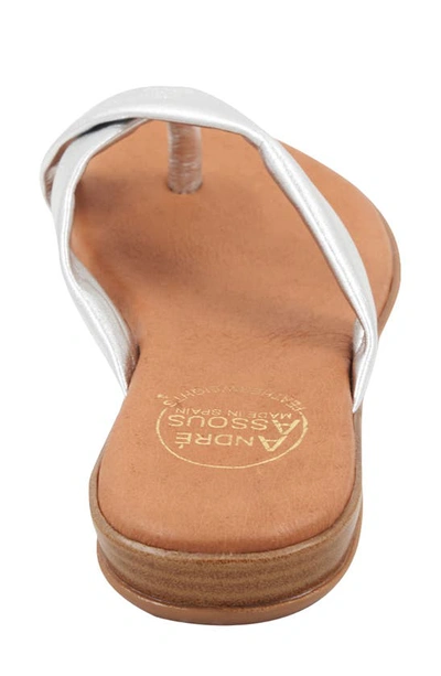 Andre Assous Nadiya Flip Flop In Silver