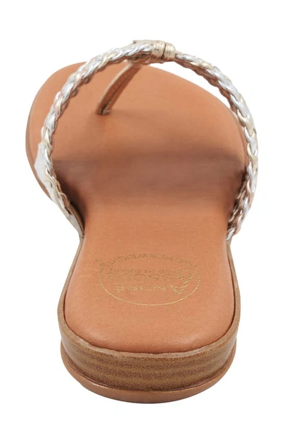 Shop Andre Assous Nice Woven Sandal In Metallic Multi