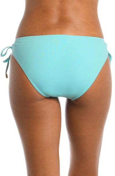 Shop La Blanca Island Goddess Hipster Bikini Bottoms In Ice Blue