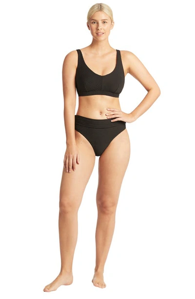 Shop Sea Level E- & F-cup Underwire Bikini Top In Black