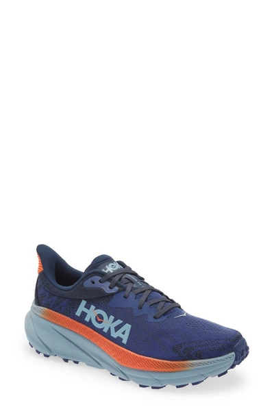 Shop Hoka Challenger 7 Running Shoe In Bellwether Blue/ Stone Blue