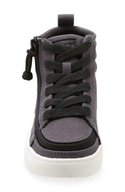 Shop Billy Footwear Kids' Billy Cs High Top Sneaker In Charcoal / Black