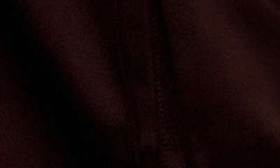House Of Cb Daria Seamed Satin Cargo Trousers In Chocolate