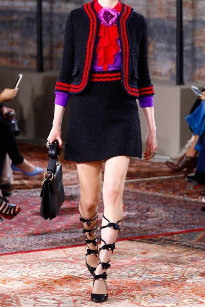 Shop Gucci Bouclé Miniskirt