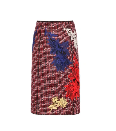Marc Jacobs Embellished Tweed Skirt In Nocolor