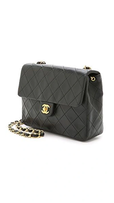 Pre-owned Chanel Half Flap Bag (previously Owned) In Black