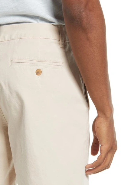 Shop Bonobos Washed Stretch Cotton Chino Shorts In Oat Milk