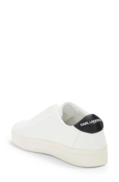 Shop Karl Lagerfeld Ceci Slip-on Sneaker In Bright White/ Black