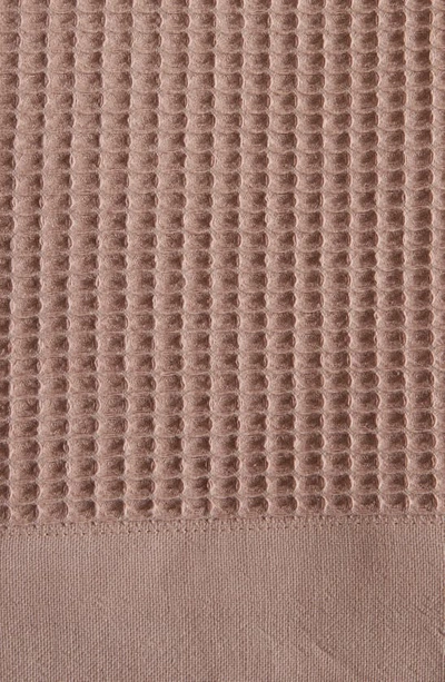 Woven & Weft Soft Cotton All-season Waffle Weave Throw Blanket In Redwood