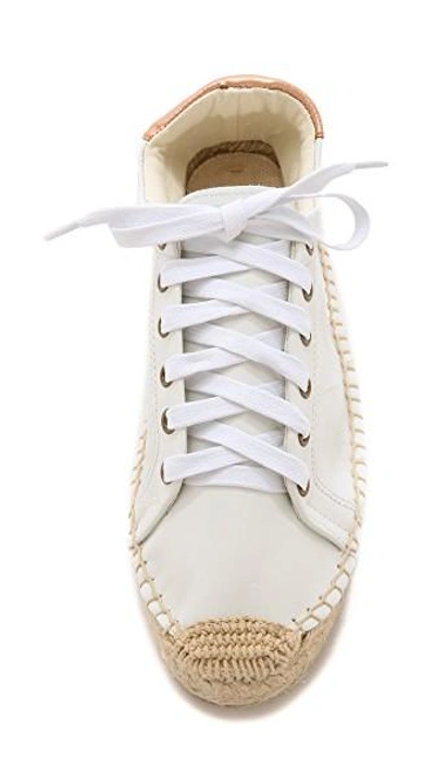 Shop Soludos Platform Tennis Sneakers In White