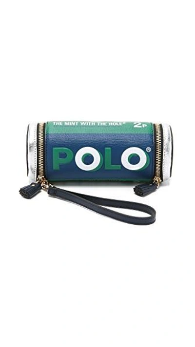 Shop Anya Hindmarch Polo Mints Pouch In Emerald