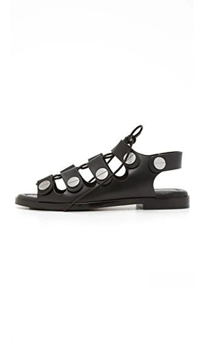 Shop Alexander Wang Patricia Gladiator Sandals In Black