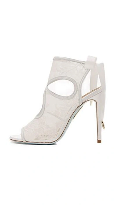 Shop Aquazzura Sexy Thing Bridal Booties In White