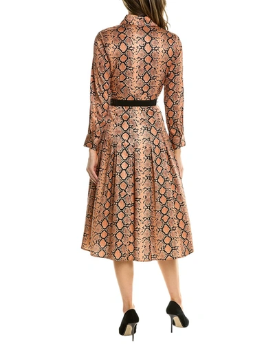 Shop Burryco Belted Midi Dress In Brown
