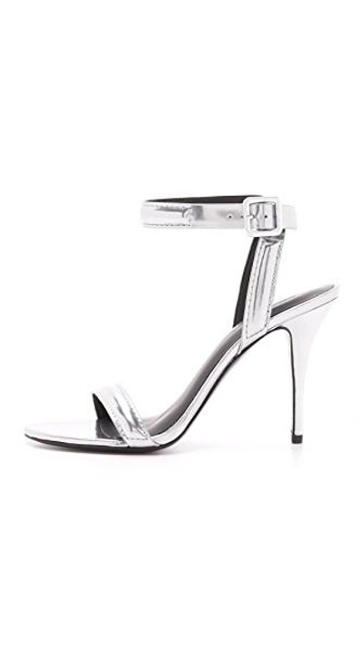 Shop Alexander Wang Antonia Sandals In Silver