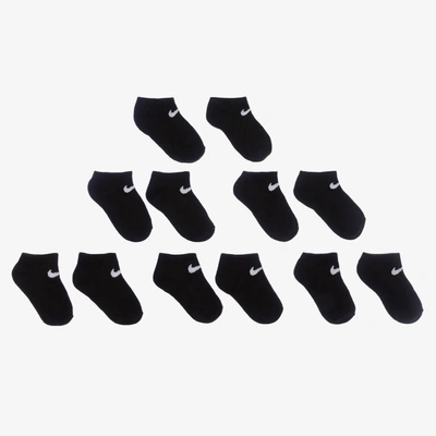 Shop Nike Black Trainer Socks (6 Pack)