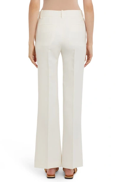 Valentino Flare Crepe Couture Pants In A03-avorio