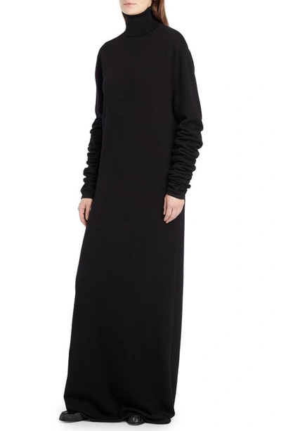 Shop The Row Alicia Fine Gauge Virgin Wool Sweater Dress In Black