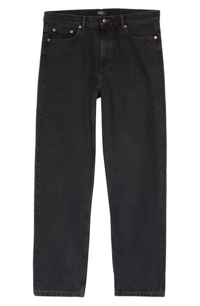 Shop Apc Jean Martin High Waist Jeans In Washed Black