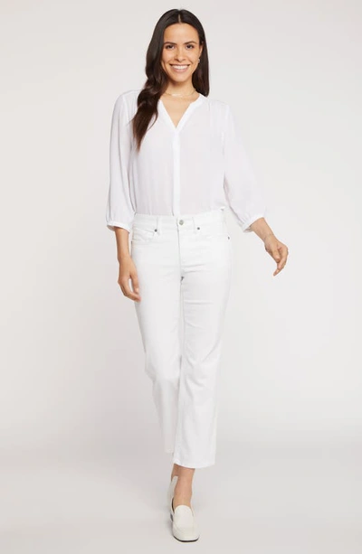 Shop Nydj Marilyn Straight Leg Ankle Jeans In Optic White