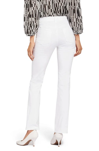 Shop Nydj Marilyn Waist Match Straight Leg Jeans In Optic White