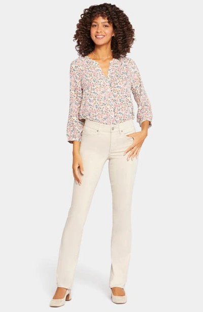 Nydj Marilyn Waist Match Straight Leg Jeans In Feather