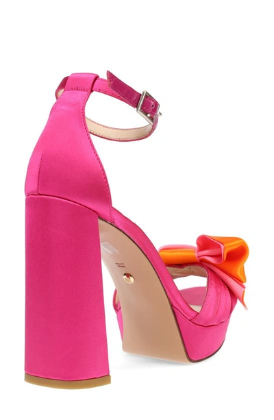 Shop Pelle Moda Gema Ankle Strap Platform Sandal In Pink