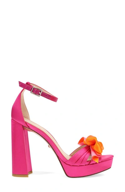 Shop Pelle Moda Gema Ankle Strap Platform Sandal In Pink