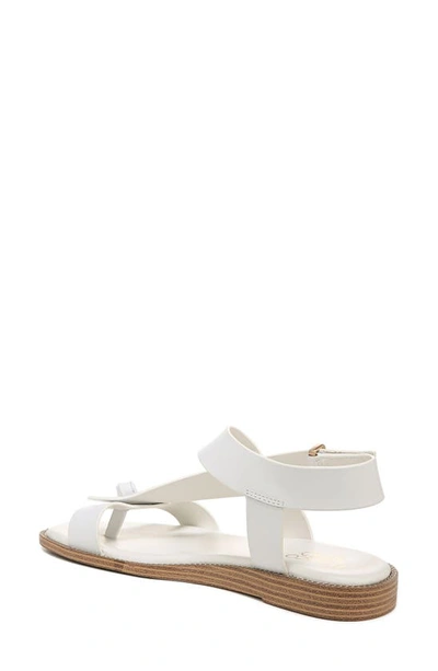 Franco Sarto Glenni Womens Padded Insole Leather Thong Sandals In White