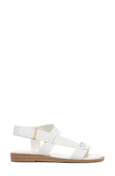 Franco Sarto Glenni Womens Padded Insole Leather Thong Sandals In White